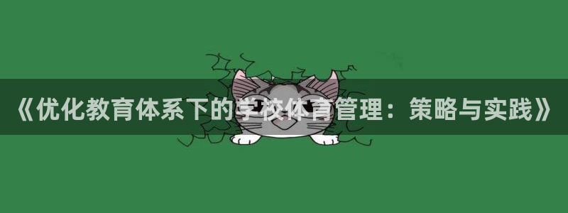 必一体育app下载：《优化教育体系下的学校体育管理：策略与实
